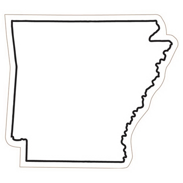 2.69" x 3.03" Arkansas state-shaped magnet with a four color imprint... from ASI 68507 The Magnet Group / Magnet LLC™