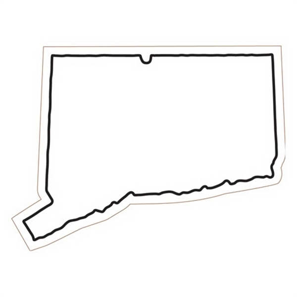 2.5" x 3.31" Connecticut state-shaped magnet with a four color imprint... from ASI 68507 The Magnet Group / Magnet LLC™