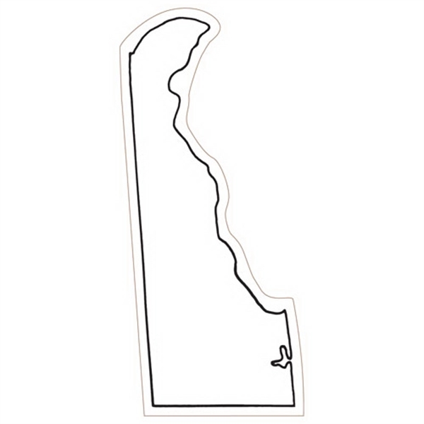 4.53" x 2.03" Delaware state-shaped magnet with a four color imprint... from ASI 68507 The Magnet Group / Magnet LLC™