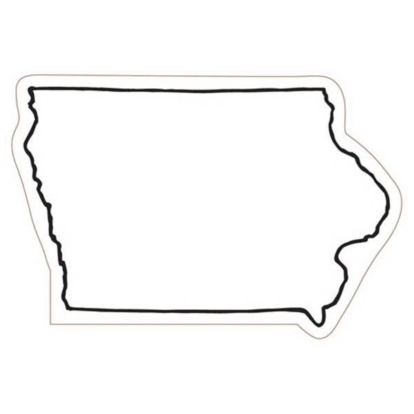 2.22" x 3.28" Iowa state-shaped magnet with a four color imprint... from ASI 68507 The Magnet Group / Magnet LLC™