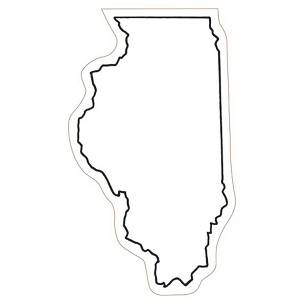 3.75" x 2.16" Illinois state-shaped magnet with a four color imprint... from ASI 68507 The Magnet Group / Magnet LLC™