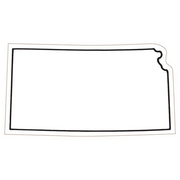 2.06" x 3.78" Kansas state-shaped magnet with a four color imprint... from ASI 68507 The Magnet Group / Magnet LLC™