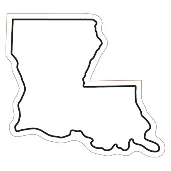 2.72" x 3" Louisiana state-shaped magnet with a four color imprint... from ASI 68507 The Magnet Group / Magnet LLC™
