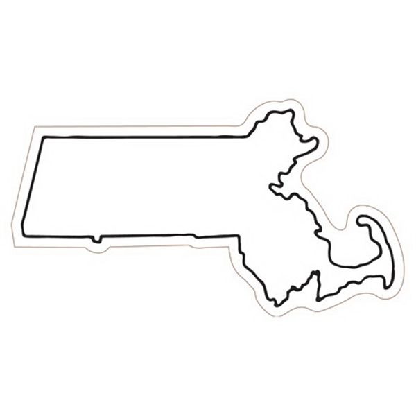 2.19" x 3.97" Massachusetts state-shaped magnet with a four color imprint... from ASI 68507 The Magnet Group / Magnet LLC™