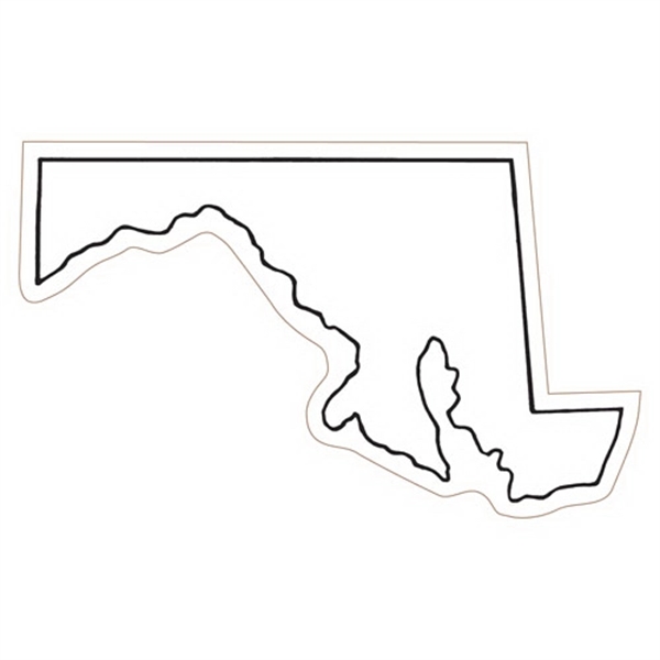 2.34" x 3.88" Maryland state-shaped magnet with a four color imprint... from ASI 68507 The Magnet Group / Magnet LLC™