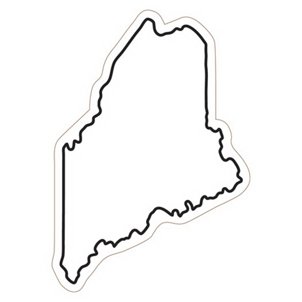 3.44" x 2.44" Maine state-shaped magnet with a four color imprint... from ASI 68507 The Magnet Group / Magnet LLC™