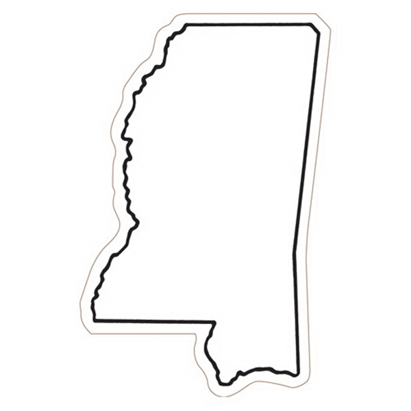 3.63" x 2.38" Mississippi state-shaped magnet with a four color imprint... from ASI 68507 The Magnet Group / Magnet LLC™
