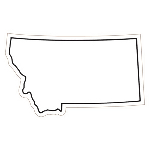 2.22" x 3.72" Montana state-shaped magnet with a four color imprint... from ASI 68507 The Magnet Group / Magnet LLC™
