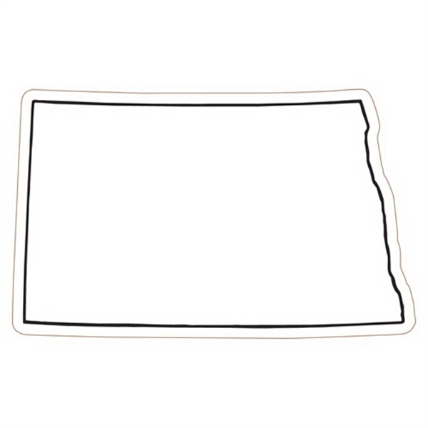 2.28" x 3.66" North Dakota state-shaped magnet with a four color... from ASI 68507 The Magnet Group / Magnet LLC™