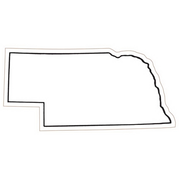 2" x 4.13" Nebraska state-shaped magnet with a four color imprint... from ASI 68507 The Magnet Group / Magnet LLC™