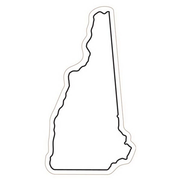 3.81" x 2.06" New Hampshire state-shaped magnet with a four color... from ASI 68507 The Magnet Group / Magnet LLC™