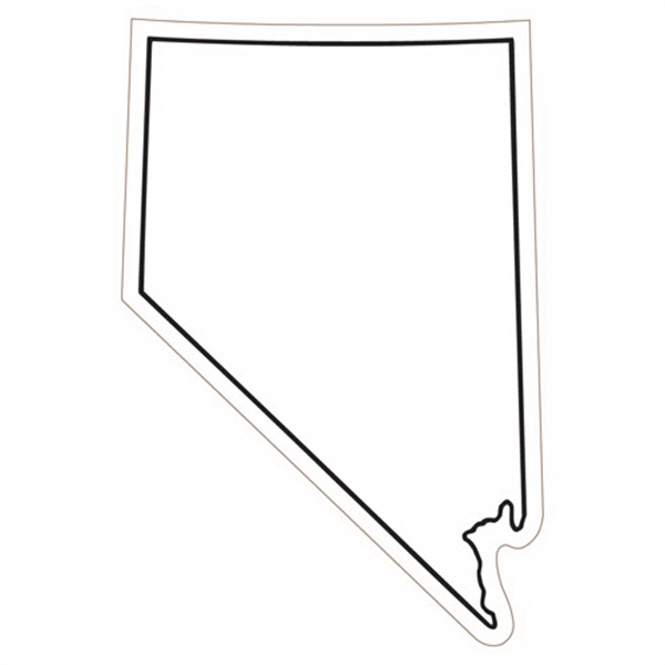 3.59" x 2.41" Nevada state-shaped magnet with a four color imprint... from ASI 68507 The Magnet Group / Magnet LLC™
