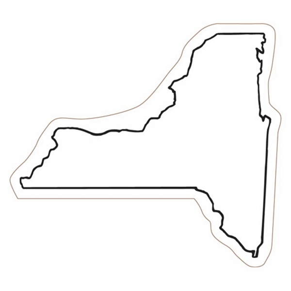 2.69" x 2.47" New York state-shaped magnet with a four color... from ASI 68507 The Magnet Group / Magnet LLC™