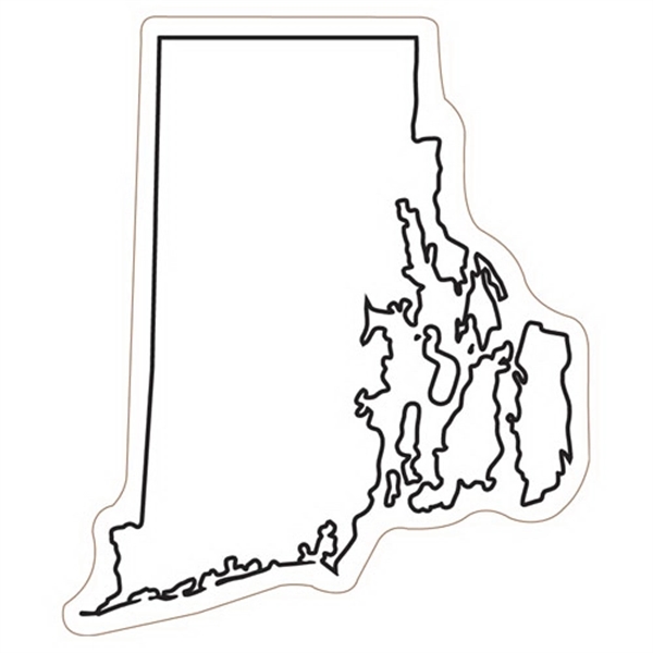 3.06" x 2.63" Rhode Island state-shaped magnet with a four color... from ASI 68507 The Magnet Group / Magnet LLC™