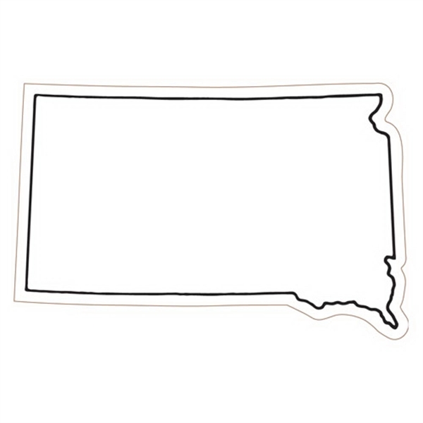 2.34" x 3.63" South Dakota state-shaped magnet with a four color... from ASI 68507 The Magnet Group / Magnet LLC™