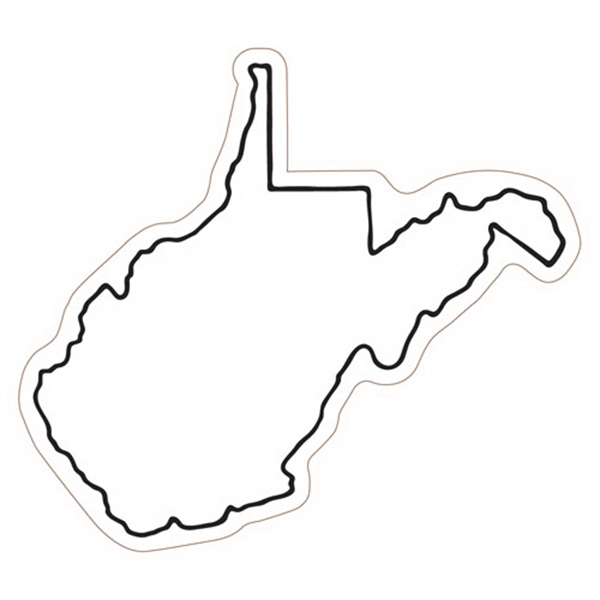 3.19" x 3.56" West Virginia state-shaped magnet with a four color... from ASI 68507 The Magnet Group / Magnet LLC™
