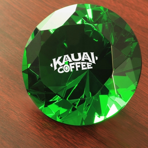 Crystal diamond paperweight.... from ASI 40544 Binaco / Binaline