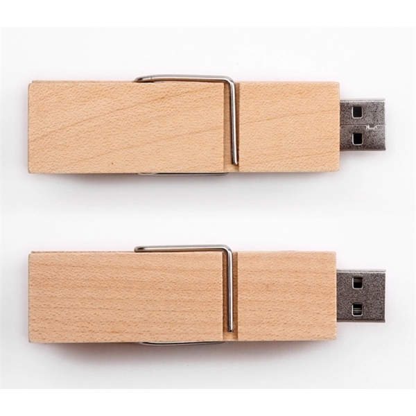 Wooden USB 2.0 flash drive shaped like a clothespin with several... from ASI 37218 Athena Promo (tm)