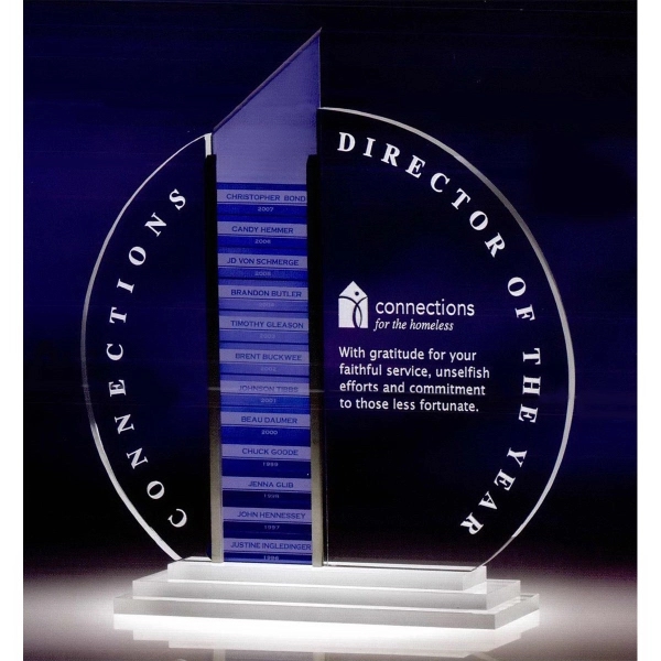 Forte perpetual award made of optic crystal that allows for up... from ASI 62985 J. Charles