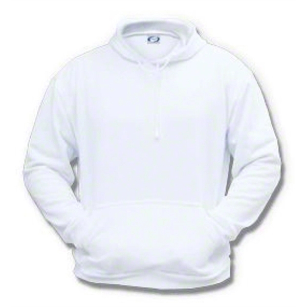 White 100% spun polyester sweatshirt that is odor, bacteria and mildew... from ASI 72657 Active Life Promo / Active Life Promo