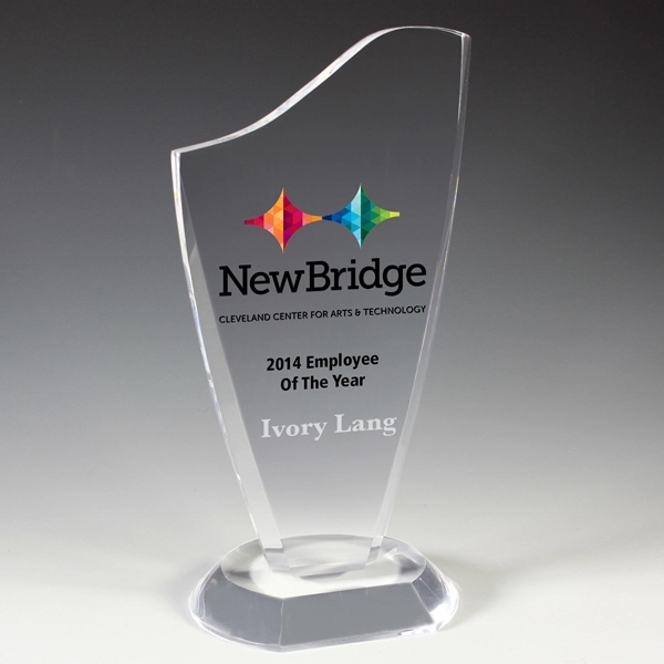 Clear acrylic award with customization options.... from ASI 62660 Innovation Line
