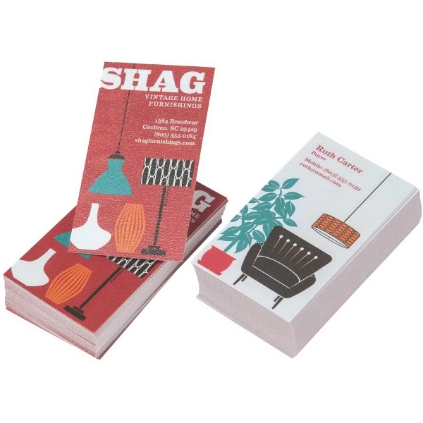 White linen full color raised business card, 80 lbs. cover weight.... from ASI 81500 Navitor Inc / Navitor®