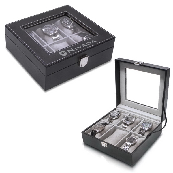 Executive Leatherette Watch Box... from ASI 30112 ACE Products / Ace Line LifeStyle Products