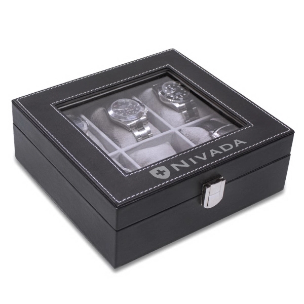 Executive Leatherette Watch Box... from ASI 30112 ACE Products / Ace Line LifeStyle Products