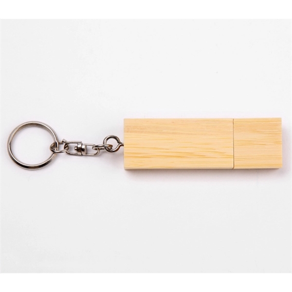 Wooden key chain USB flash drive with several wood finishes and... from ASI 37218 Athena Promo (tm)