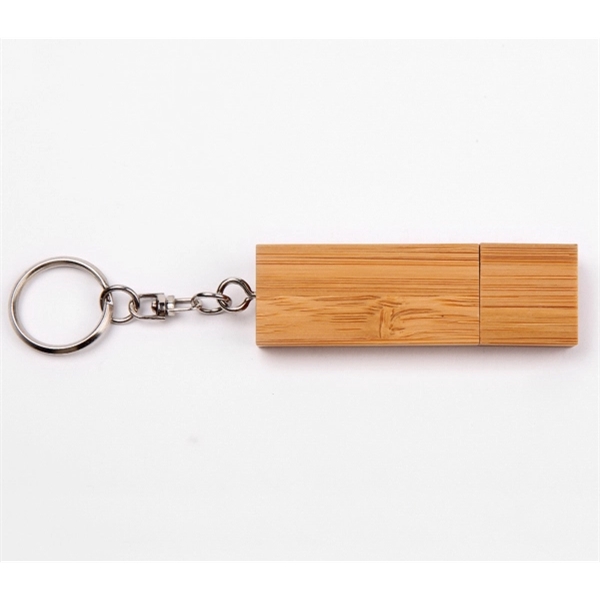 Wooden key chain USB flash drive with several wood finishes and... from ASI 37218 Athena Promo (tm)