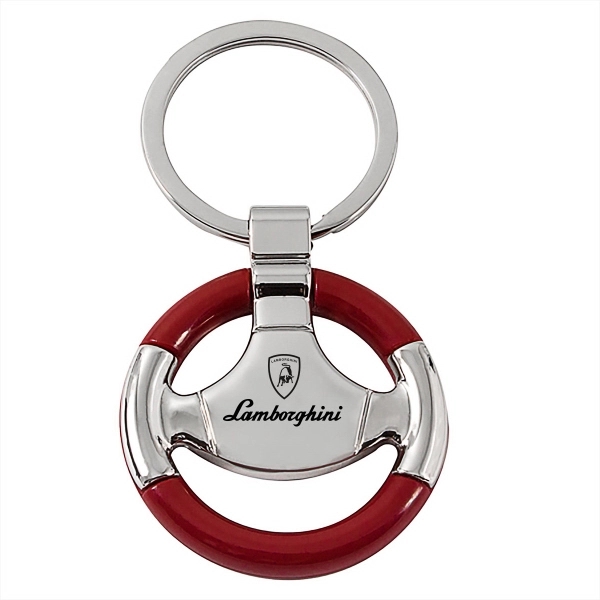Luxury Steering wheel keyring with a combination of both wood and... from ASI 40544 Binaco / Binaline