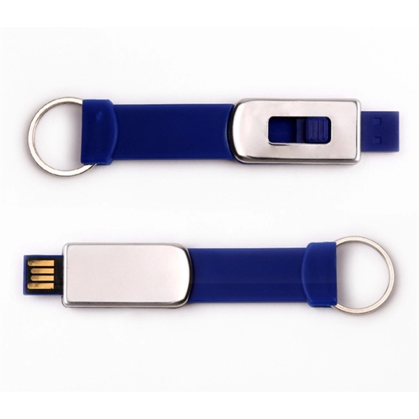 2.0 USB flash drive with a keyring strap composition available in... from ASI 37218 Athena Promo (tm)