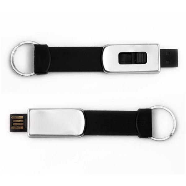 2.0 USB flash drive with a keyring strap composition available in... from ASI 37218 Athena Promo (tm)
