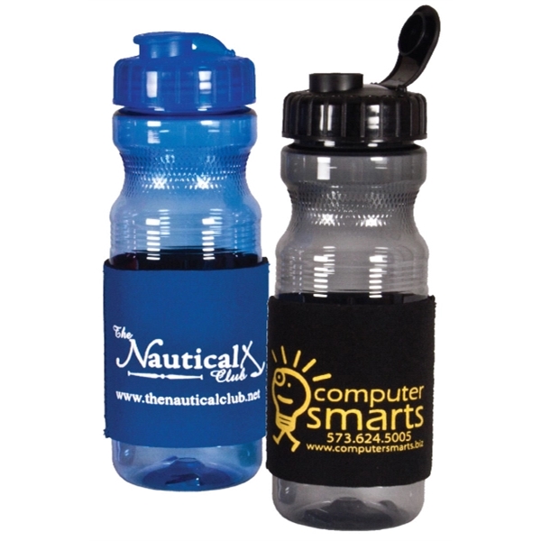 Eco poly-Brite bottle with neoprene sleeve.... from ASI 92868 US Poly Enterprise Inc / The Poly Line
