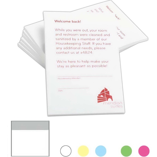 3" x 3" custom notes 50-sheet notepad, low quantity.... from ASI 81500 Navitor Inc / Navitor®