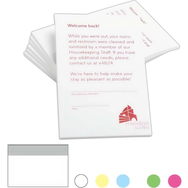 4" x 3" custom 50-sheet notepad, low quantity.... from ASI 81500 Navitor Inc / Navitor®