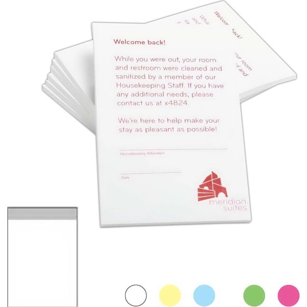 4" x 6" custom 50-sheet notepad, low quantity.... from ASI 81500 Navitor Inc / Navitor®