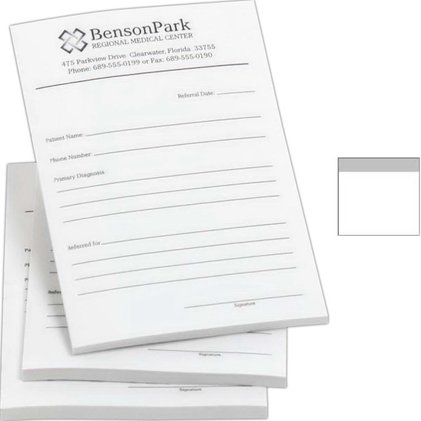 4" x 4" custom sheet notepad; long run... from ASI 81500 Navitor Inc / Navitor®