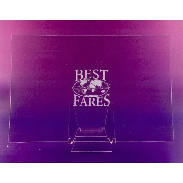 Rectangle hostess tray made of glass measuring 8" x 14" with... from ASI 62985 J. Charles