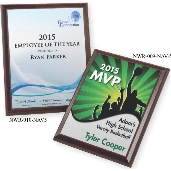 Cherrywood plaque with two mounting keyholes.... from ASI 81500 Navitor Inc / Navitor Specialty Products