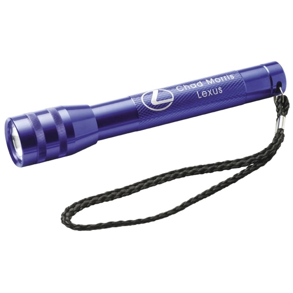 Aluminum flashlight with woven nylon strap.... from ASI 73871 Next Promotions LLC