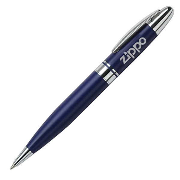 Twist action heavy brass ballpoint pen with a chrome plated barrel... from ASI 40544 Binaco