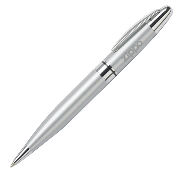 Twist action heavy brass ballpoint pen with a chrome plated barrel... from ASI 40544 Binaco