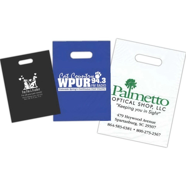 Plastic bag with die cut handle.... from ASI 81500 Navitor Inc / Navitor®
