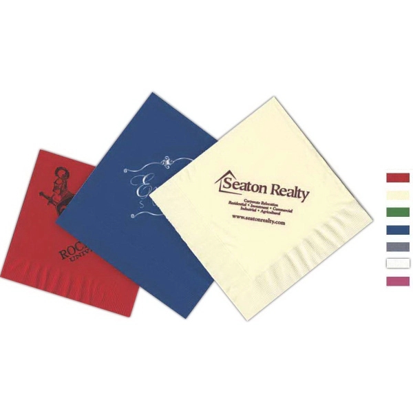 3-ply beverage napkin offered in variety of colors.... from ASI 81500 Navitor Inc / Navitor®