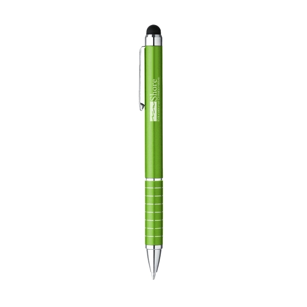 Aluminum twist action ballpoint pen with capacitive touch stylus tip.... from ASI 31517 Admart Products / Admart Line