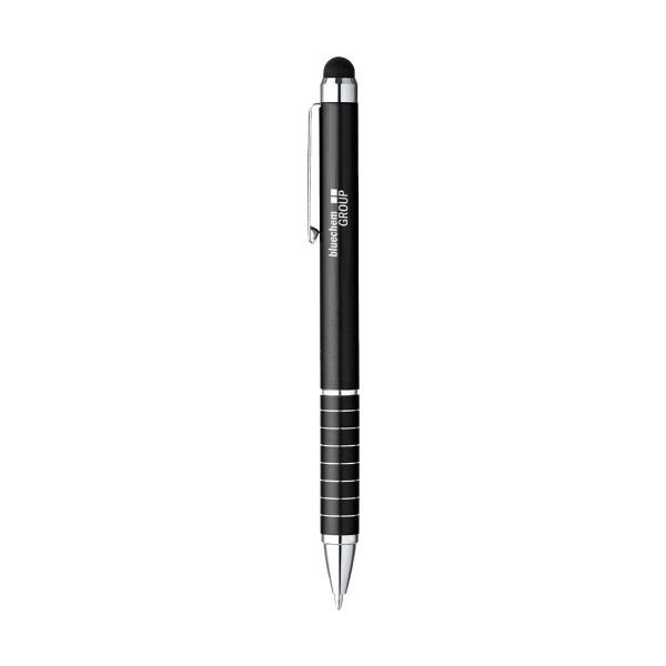 Aluminum twist action ballpoint pen with capacitive touch stylus tip.... from ASI 31517 Admart Products / Admart Line