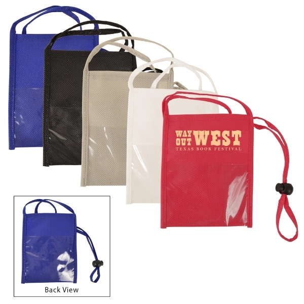 Non-Woven Neck Wallet with Clear Pockets... from ASI 34800 Alstar Creations / Alstar Line