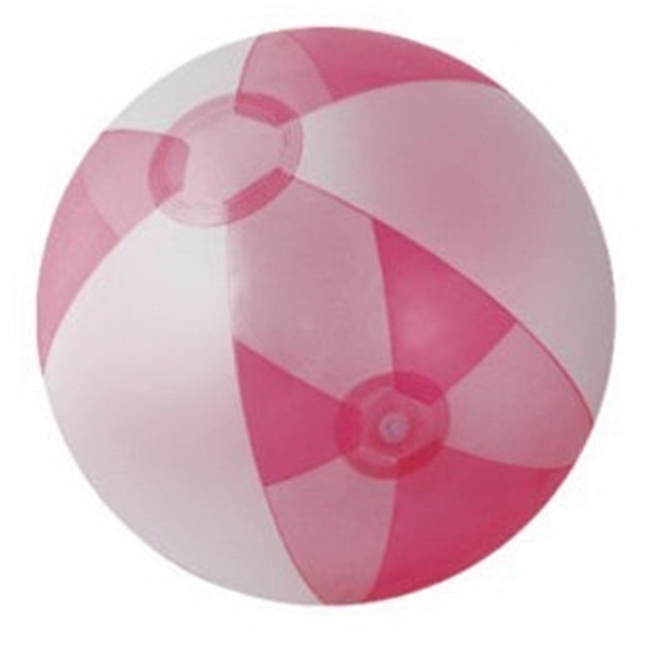 Inflatable opaque white and translucent color beach ball.... from ASI 31977 Adline Industries Inc