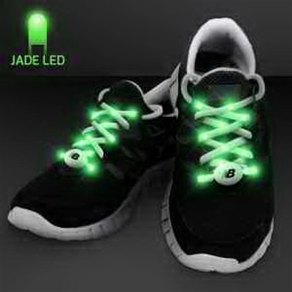 Blank or imprinted. Light Up Shoelaces for Night Runs Come With... from ASI 34194 ALightPromos / Alight Promotional Products